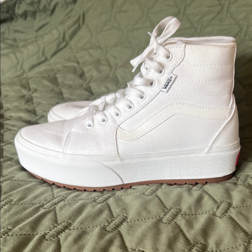 Vans Women's Platform White Sneakers